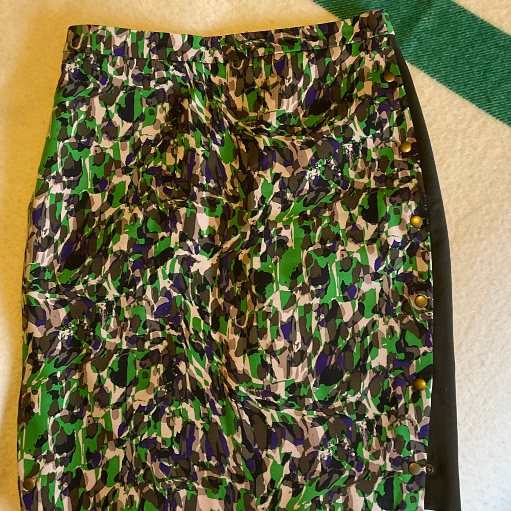 Club Monaco Multicolor Abstract Pencil Skirt